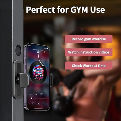 Gym Magnetic Phone Mount, 360 Degree Adjustable Magnetic Phone Holder for Gym Attach to Metal Surface, Fitness Equipment Accessories for Home Gym Smartphone Cellphone Stand