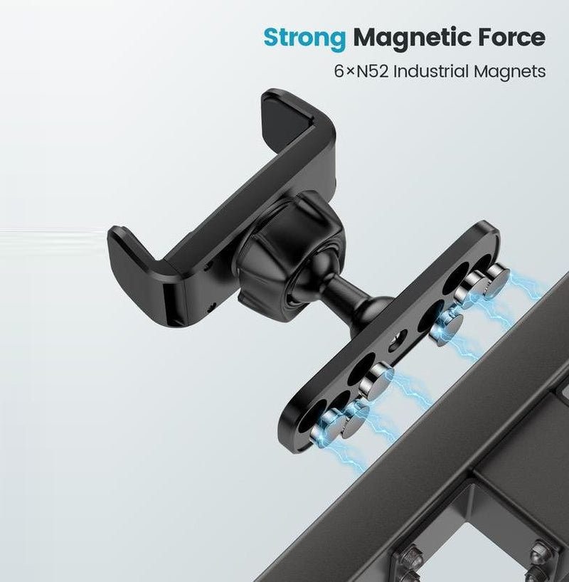 Gym Magnetic Phone Mount, 360 Degree Adjustable Magnetic Phone Holder for Gym Attach to Metal Surface, Fitness Equipment Accessories for Home Gym Smartphone Cellphone Stand