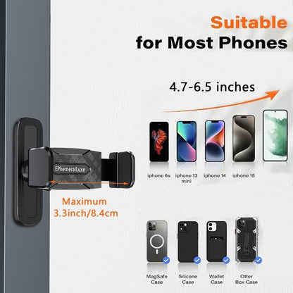 Gym Magnetic Phone Mount, 360 Degree Adjustable Magnetic Phone Holder for Gym Attach to Metal Surface, Fitness Equipment Accessories for Home Gym Smartphone Cellphone Stand