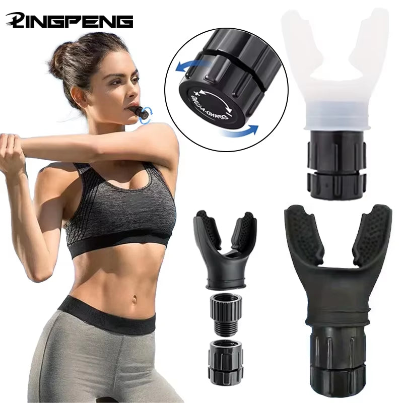 1Pcs Breathing Exercise for Lungs Portable Breath Fitness Exerciser Device Endurance Workout with Adjustable Resistances