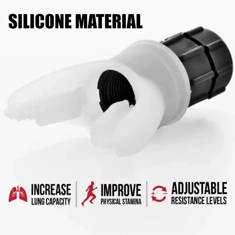 1Pcs Breathing Exercise for Lungs Portable Breath Fitness Exerciser Device Endurance Workout with Adjustable Resistances