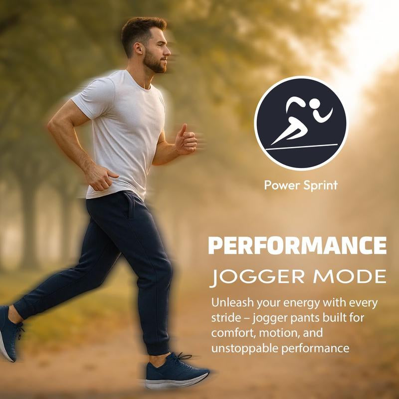 Men'S 4 Pack Joggers Ultra Soft Fleece Sweatpants Everyday Comfort Style Sizes S-2XL Black Navy Grey